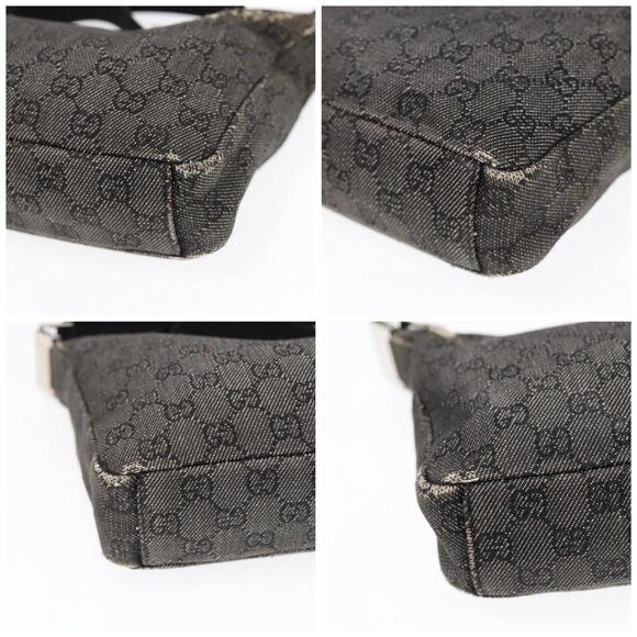 GUCCI GG Canvas Shoulder Bag Gray Silver 35098 Auth - Picture 16 of 16
